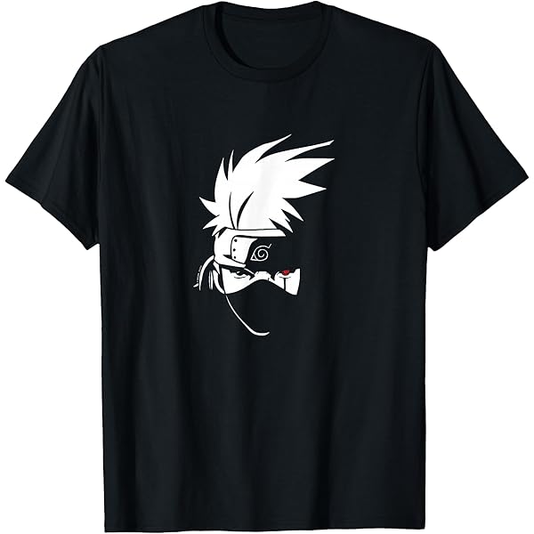 Amazon.com: Naruto Shippuden Kakashi Tobi Split Face Anime T-Shirt